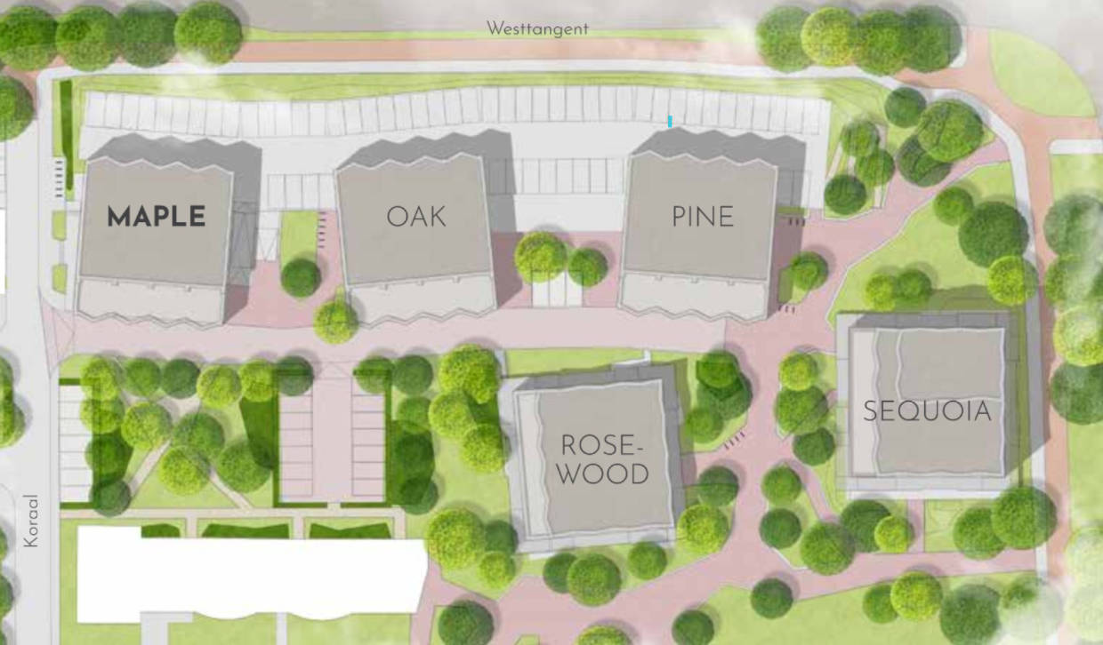 Nieuwbouwwoningen Woodstone Heerhugowaard - overzichtstekening